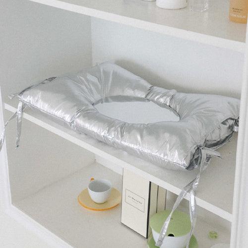 46MONTH ribbon mirror (silver) - SOMIBEYA