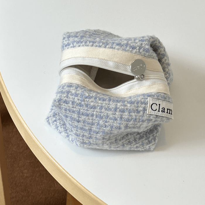 Clam round pouch _ Blue cake - SOMIBEYA
