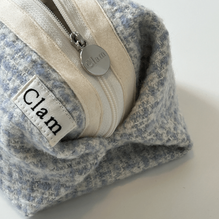 Clam round pouch _ Blue cake - SOMIBEYA