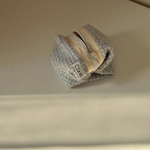 Clam round pouch _ Blue cake - SOMIBEYA