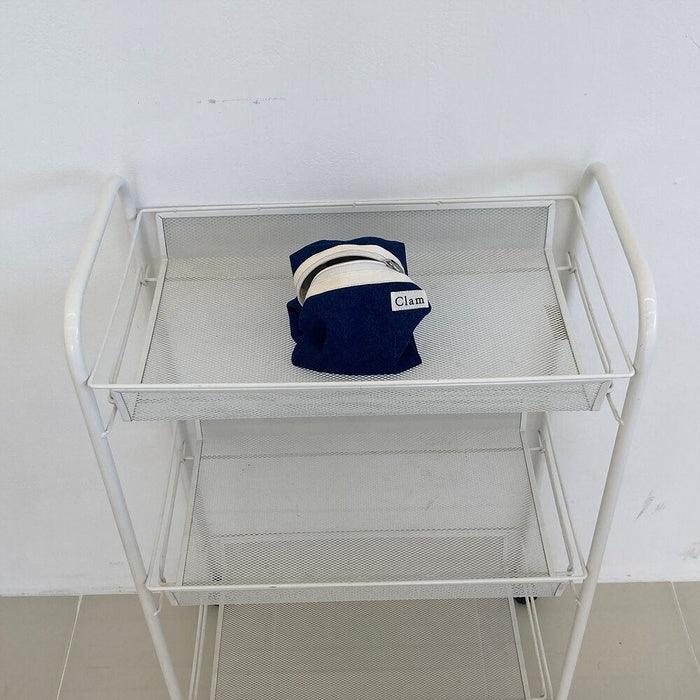 Clam Round Pouch _ Blue Denim - somibeya