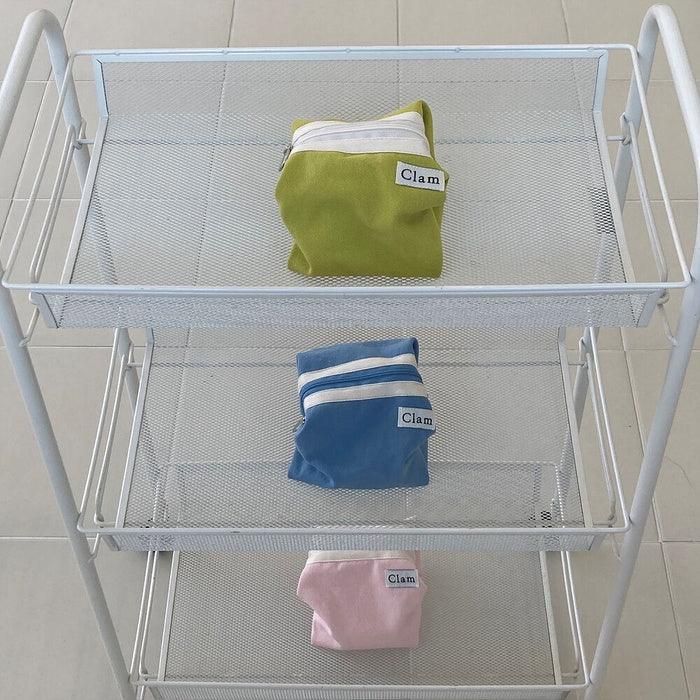 Clam Round Pouch _ Lagy Blue - somibeya