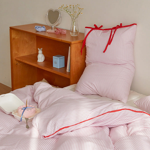 Ribbon Cake Duvet + Pillow Cover Anti-mite (Pink)