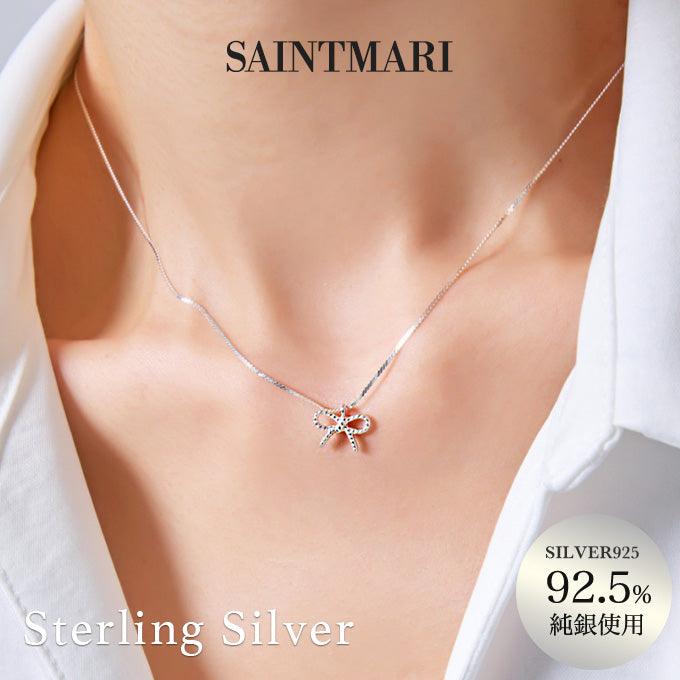リボンネックレス(silver925) - somibeya