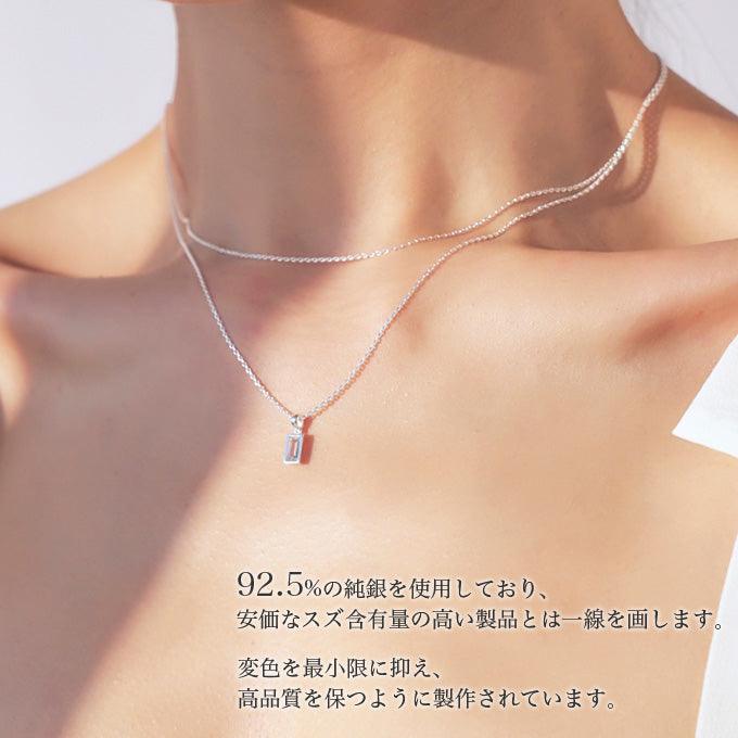 キュービックネックレス(silver925, 14k Plated) - somibeya