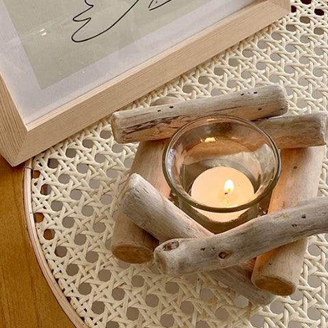 Somibeya wood candle ウッドキャンドル 韓国雑貨 - somibeya