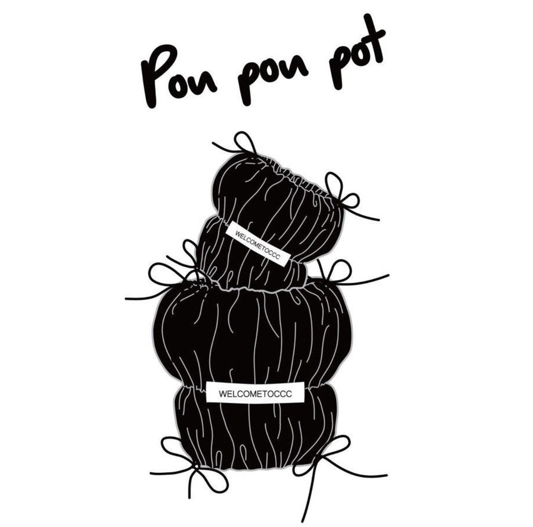 WELCOMETOCCC_POUPOUPOT BLACK 2Size - somibeya