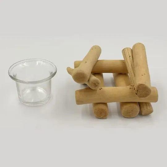 wood candle ウッドキャンドル