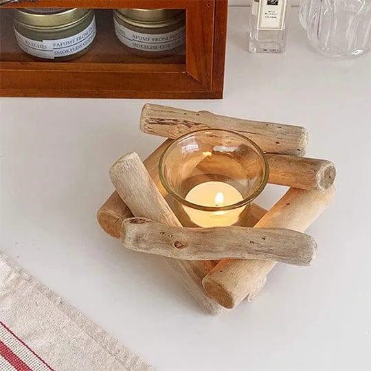 wood candle ウッドキャンドル