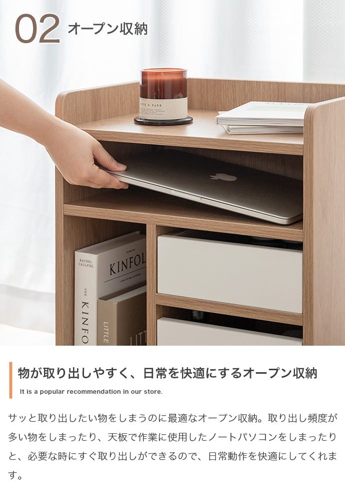 Piilo キャスター付き収納ワゴン 幅42cm