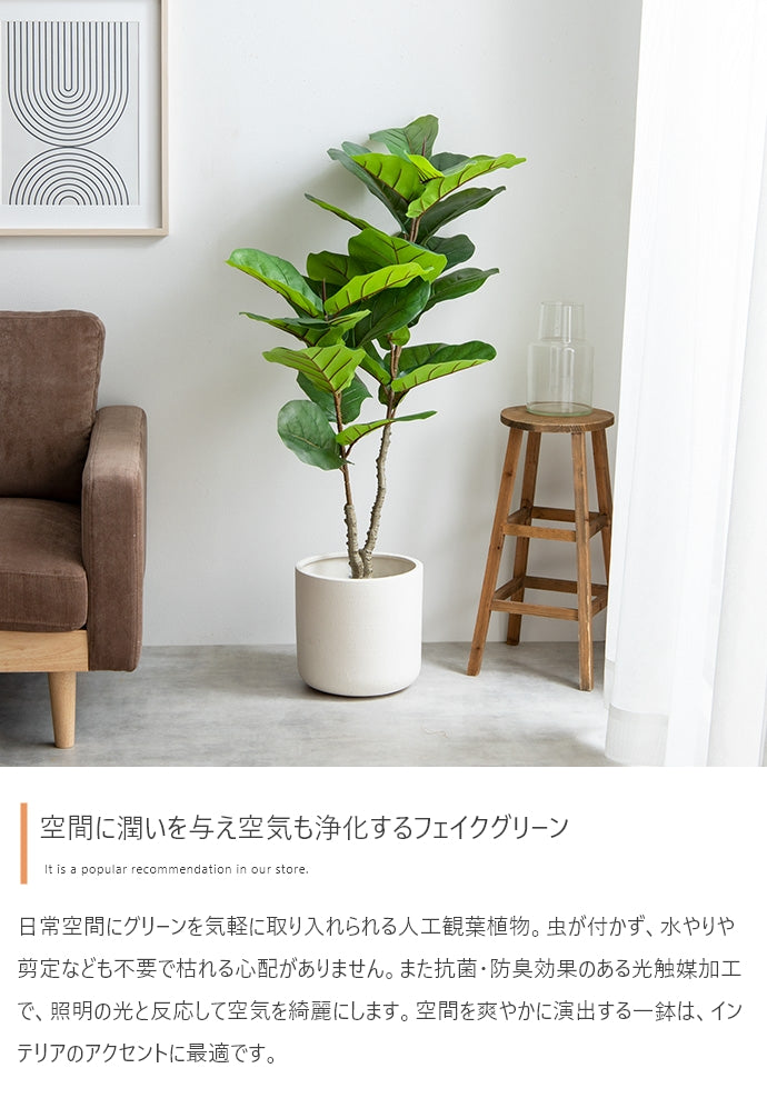 Nature 光触媒人工観葉植物 リラータ 高さ120cm