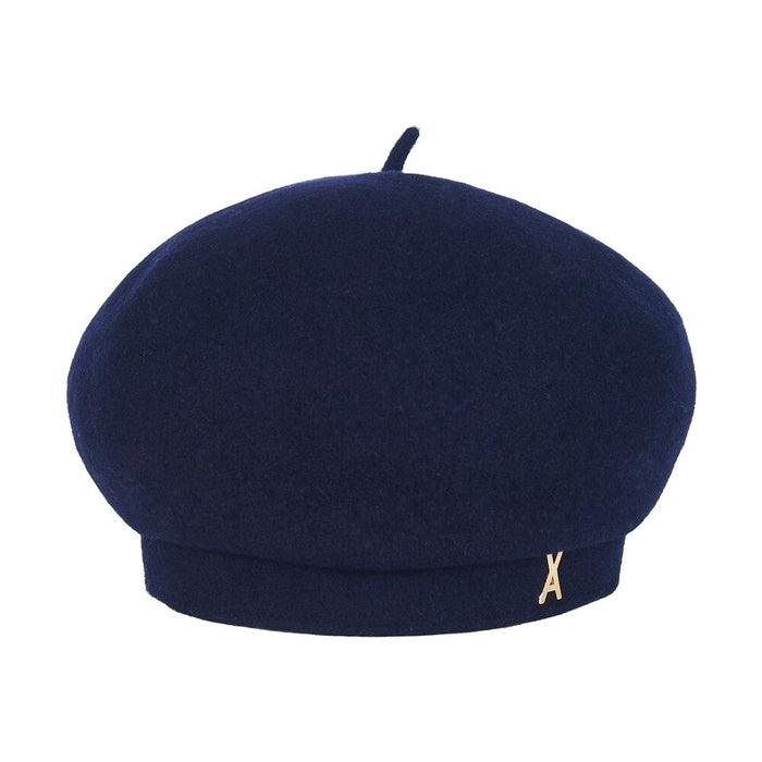VARZAR (バザール) スタッドロゴ ウールベレー帽 ネイビー キャップ（パク・ミニョン着用、ライジ・ウォンビン着用） - somibeya