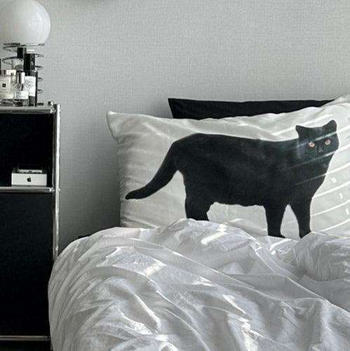 46MONTH black cat pillow cover - SOMIBEYA