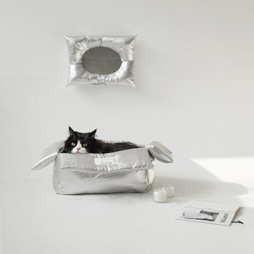 46MONTH 猫ソファ CAT BOX (SILVER) - somibeya