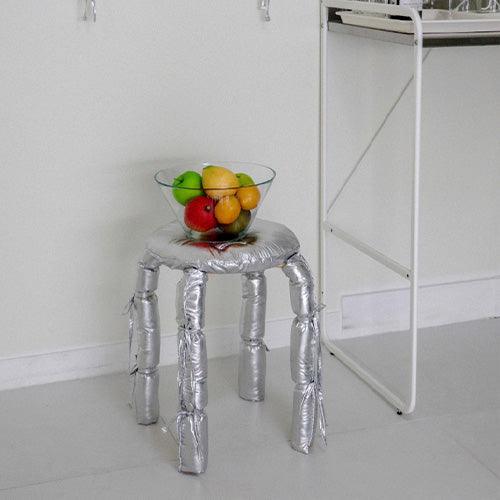 46MONTH スツール ribbon stool(silver) - somibeya