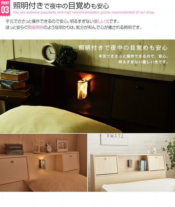 Alloys(アロイス)引出し付ベッド セミダブル