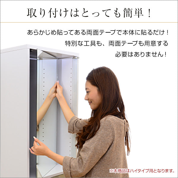 コレクションラック【-Luke-ルーク】専用ミラー2枚セット（ハイタイプ用/深型・浅型共通）