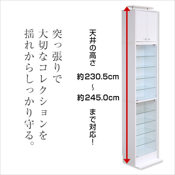 コレクションラック【-Luke-ルーク】深型ハイタイプ（専用上置き）
