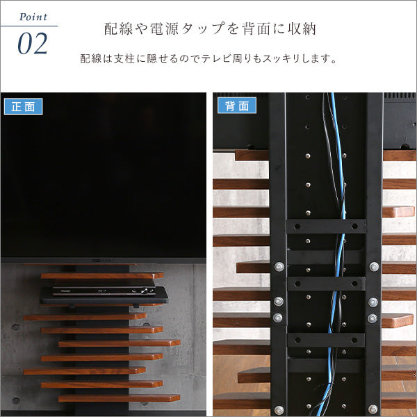 最大100インチ対応 デザインテレビスタンド 専用棚板 SET