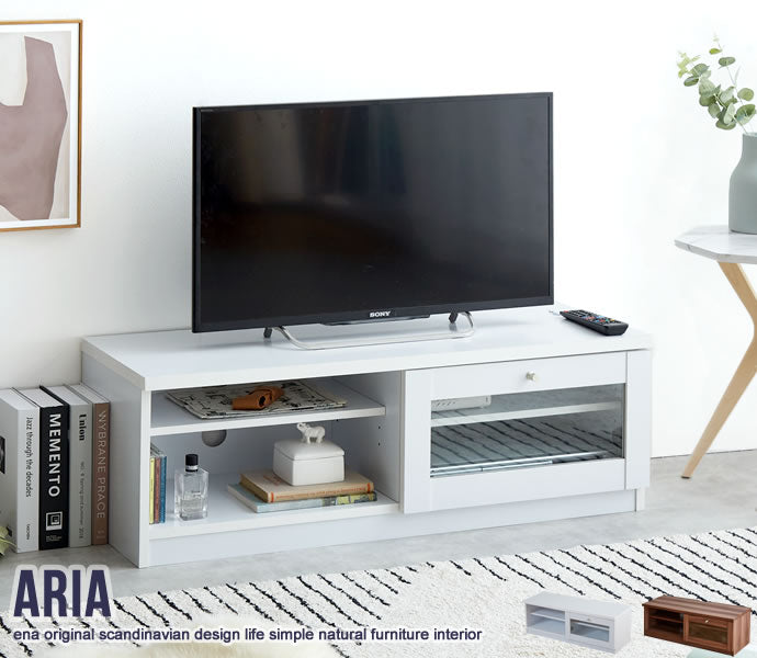 Aria ガラス扉テレビ台 