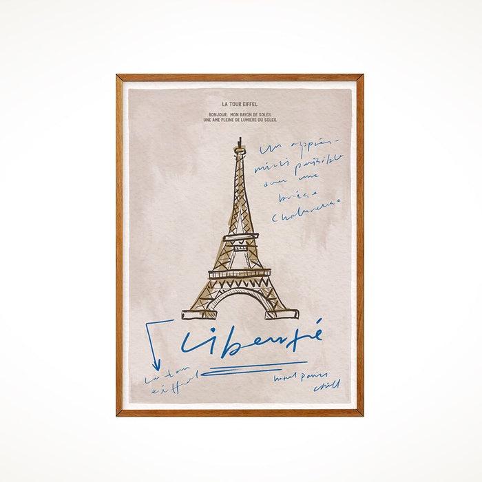 HOTEL PARIS CHILL ポスター La Tour Eiffel Art Print - somibeya