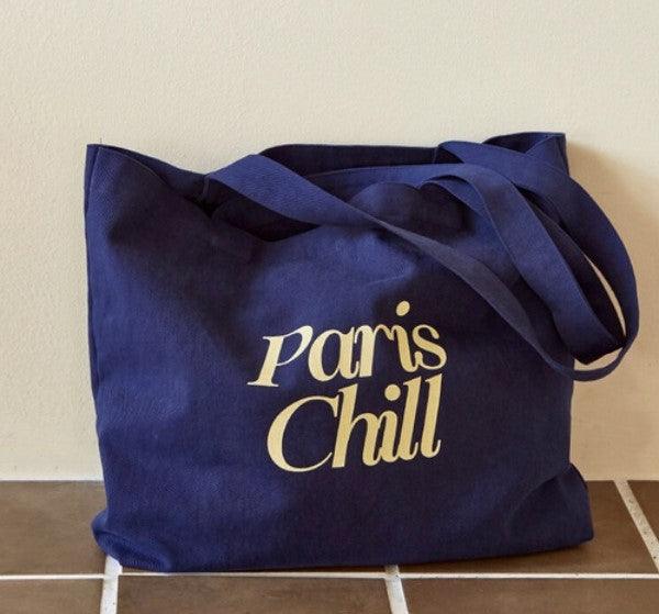 HOTEL PARIS CHILL トートバッグ - Paris Chill Bag (Blue) - somibeya