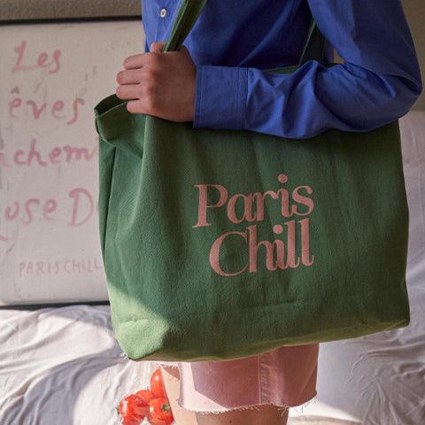 HOTEL PARIS CHILL Paris Chill トートバッグ (モッシーツリー) - エコフレンドリー 韓国雑貨 – somibeya