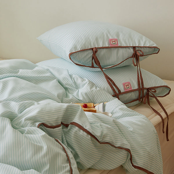 Ribbon Cake Duvet + Pillow Cover Anti-mite (Pink)