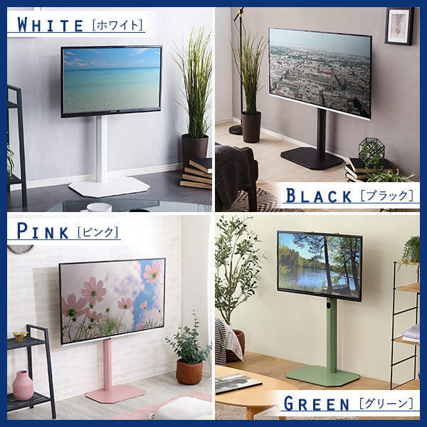 美しいフォルムの八角壁寄せテレビスタンド 【OCTA -オクタ-】