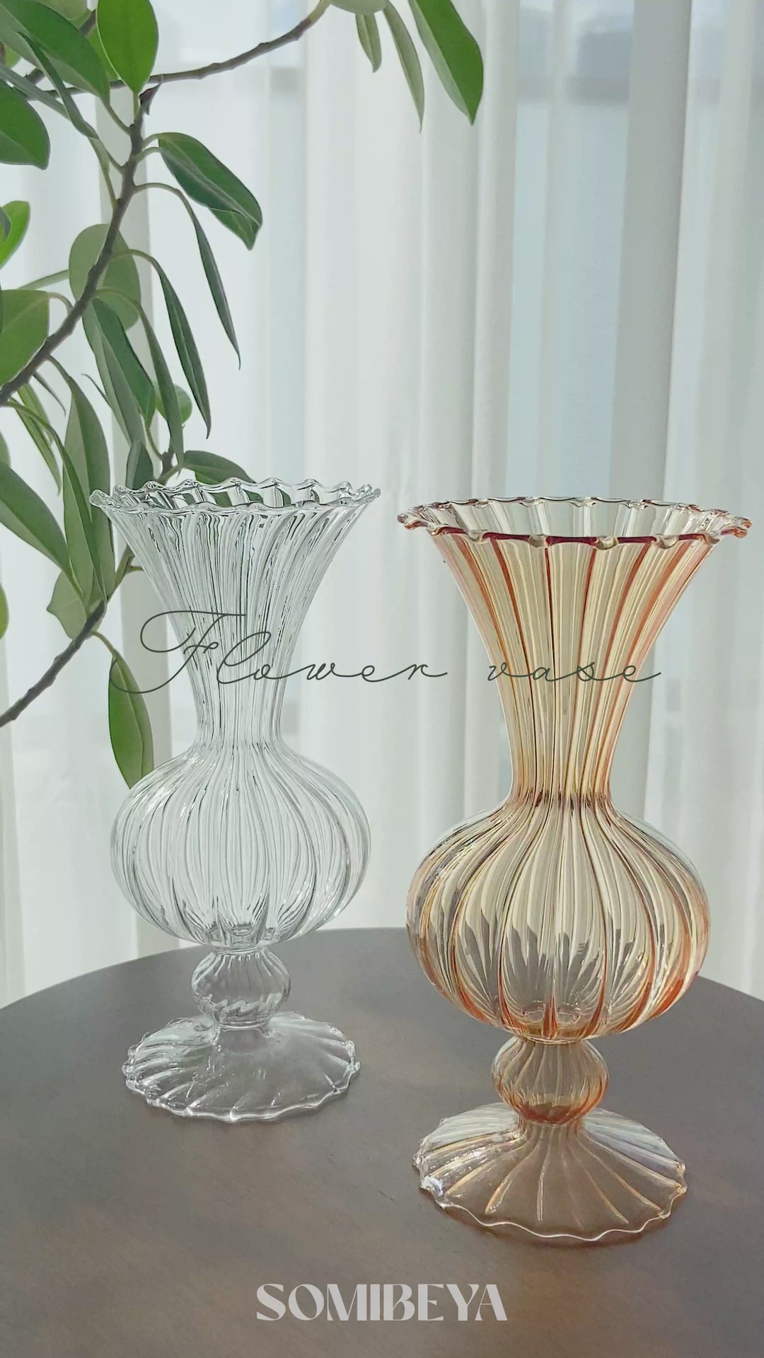 Flower vase, flower base, stylish, Korean interior goods