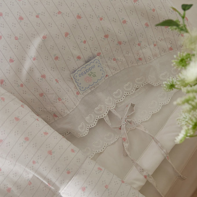 Rosy Eyelet 布団カバーセット maatila 韓国 布団セット シングル クイーン