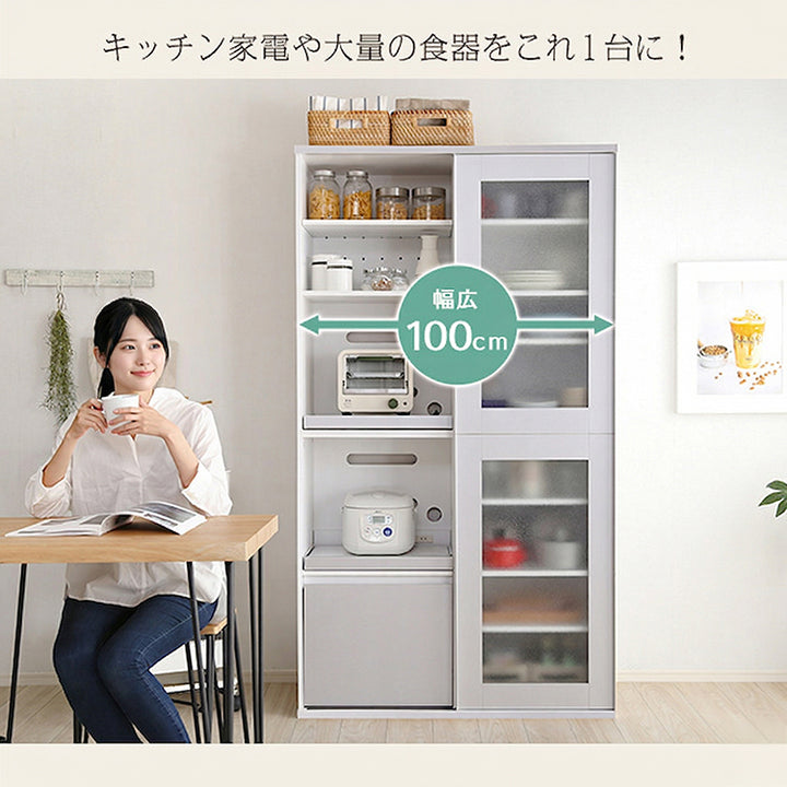 ガラス引戸食器棚