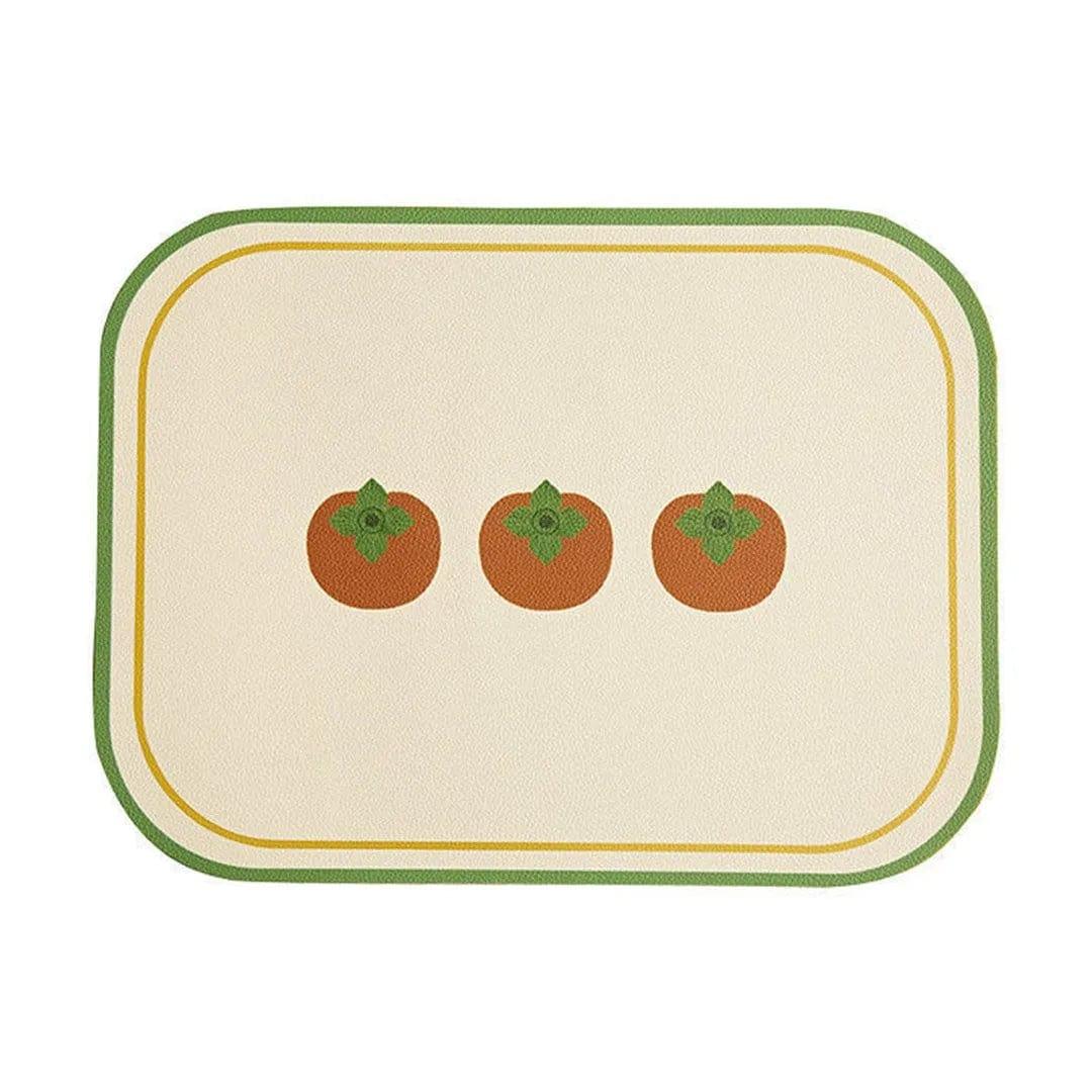 テーブルマット（オレンジとかき） おしゃれキッチンインテリア