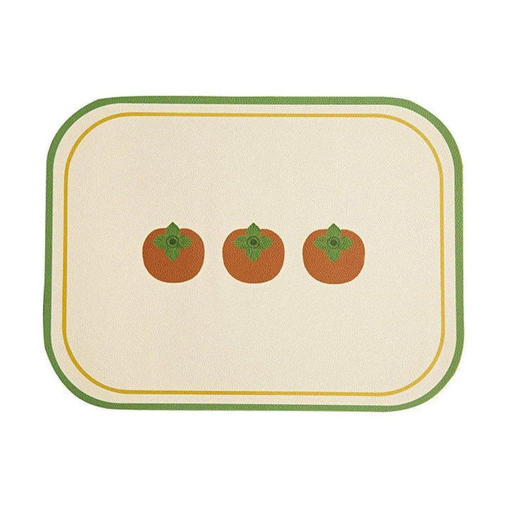 テーブルマット（オレンジとかき） おしゃれキッチンインテリア